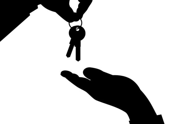 Keys are passed from hand to hand.